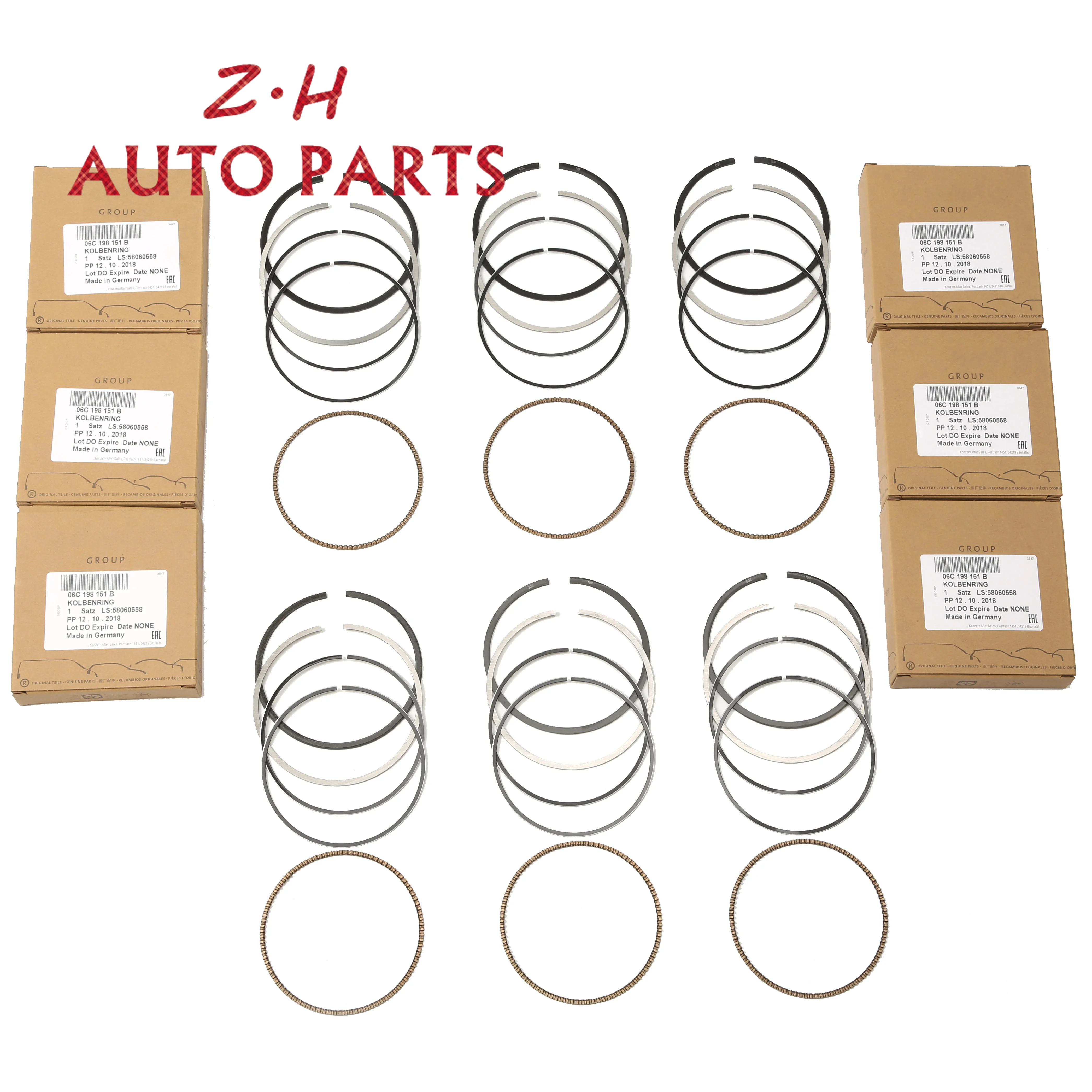 

Engine Piston Rings For VW Golf Touran Passat Beetle Audi A3 A4 A6 Skoda Octavia Seat Toledo Leon 2.0 TFSI 06D198151B 06C198151B
