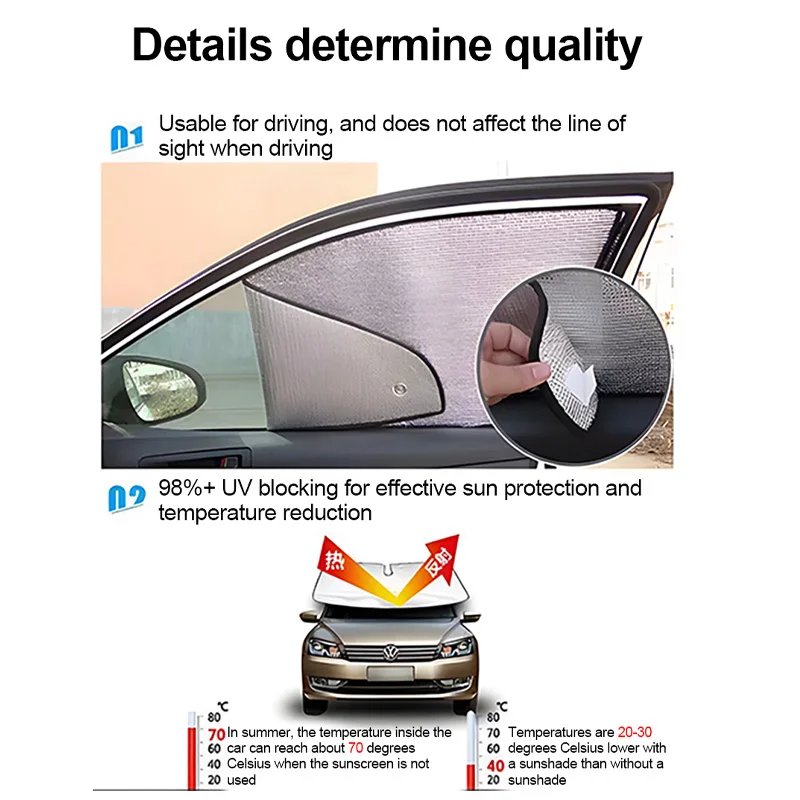 Car Curtain Car Window Sunshade Rear Window Sun Visor Protection Film For Toyota Rav4 XA40 2013 2014 2015