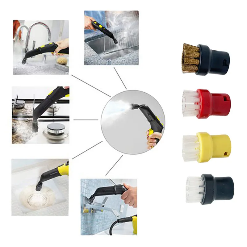 Description Picture 3 of itemNew Cleaning Brushes For Karcher Steam Vacuum Cleaner Head Parts SC1 SC2 SC3 SC4 SC5 SC7 CTK10 CTK20 Powerful Nozzle Clean Brush