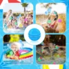 Children's luminescent silicone water ball outdoor water play toy Summer water battle interactive game Color random 6