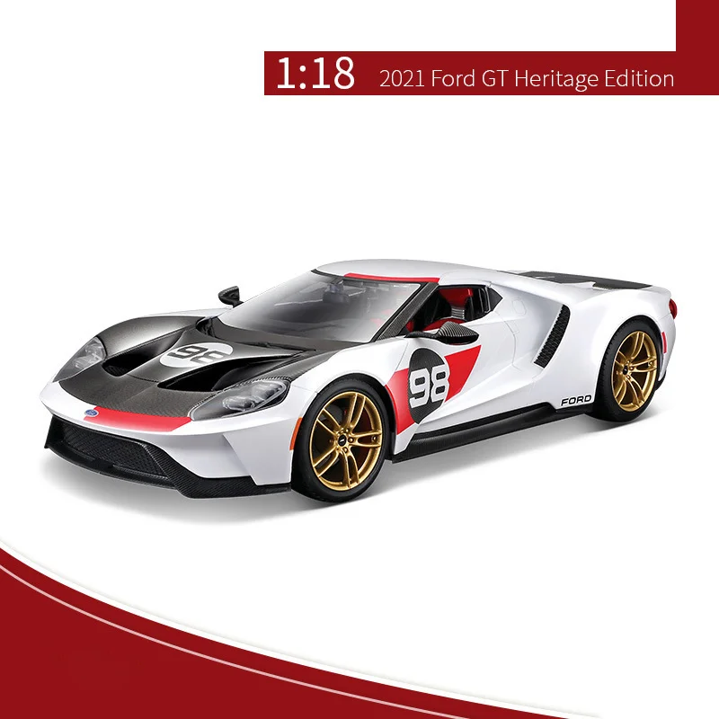 Maisto 1:18 Ford Gt Ford Gt Heritage Edition Sports Car
