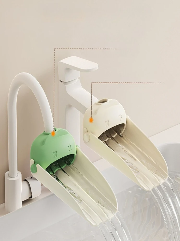 Universelle Silikon-Wasserhahn-Verlängerung für den Haushalt für Kinder, Anti-Spritzwasser-Schallwand-Anleitung, einfach zu installieren – Detail 3