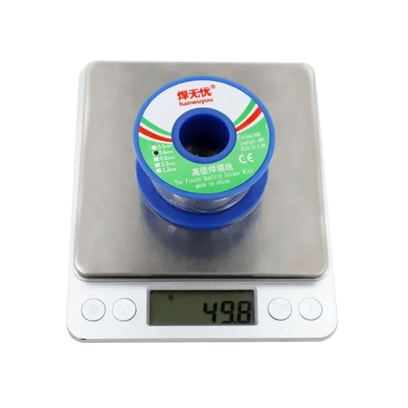 60/40 Solder Wire Rosin Core Tin Soldering Welding Flux 1.5-2.0% Iron Wire Reel 50g Diamater 0.5 0.6 0.8 1 1.2mm 1pc