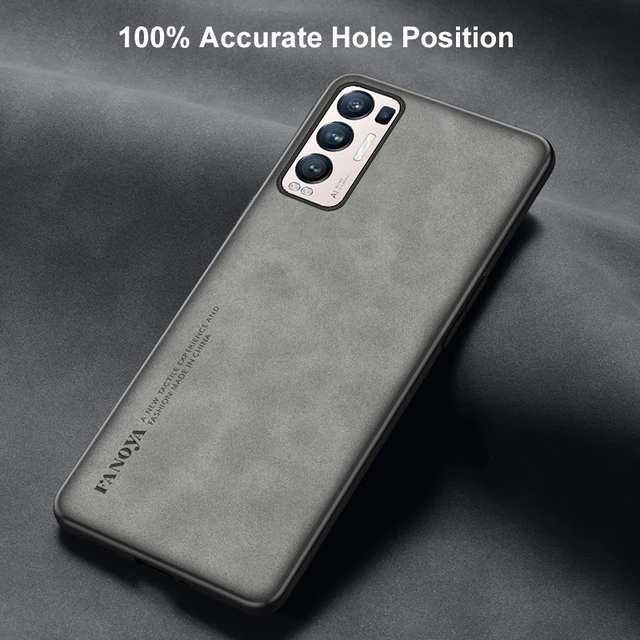 Comprar Funda de cuero de lujo para OPPO Find X5 X2 X3 Pro, funda trasera  de silicona mate, funda protectora de teléfono para OPPO Find X2 X5 Lite X3  Neo