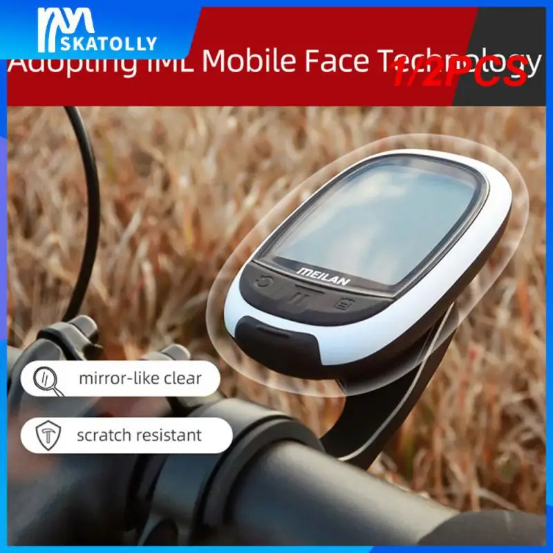 

1/2PCS Oval M2 Bike GPS Computer Odometer Navigation ANT+ Cycling Support Connect With Cadence Heart Rate Round Shape Meter