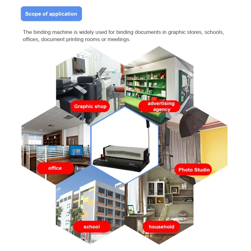 ワイヤー製本機,リング製本機,a4 30穴,手動パンチングマシン,18