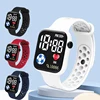 YIKAZE LED Digital Watch For Kids Boys Girls Disposible Sports Watches Silicone Strap Children Digital Electronic Watch Clock 1