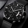 2023 Fashion Men's Watch Brand Luxury Male Quartz Watches Minimalist Casual Leather Strap Digital Calendar Wristwatch Men Clock 1