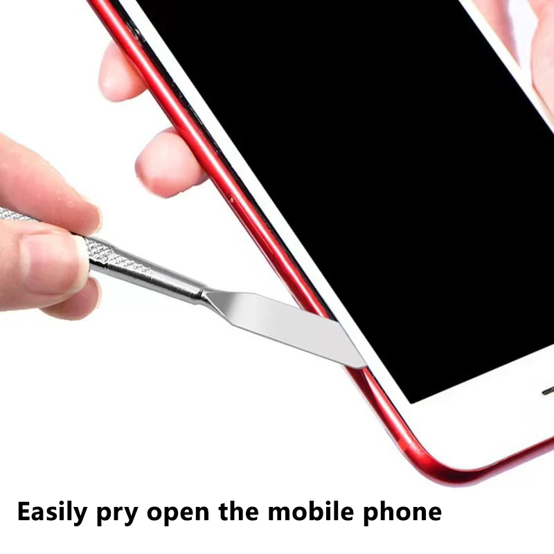 Kit di 3 attrezzi manuali per l'apertura di smartphone, spudger in metallo, strumenti di smontaggio e riparazione per tablet PC e cellulari APPLE, nuovo. - Image 5