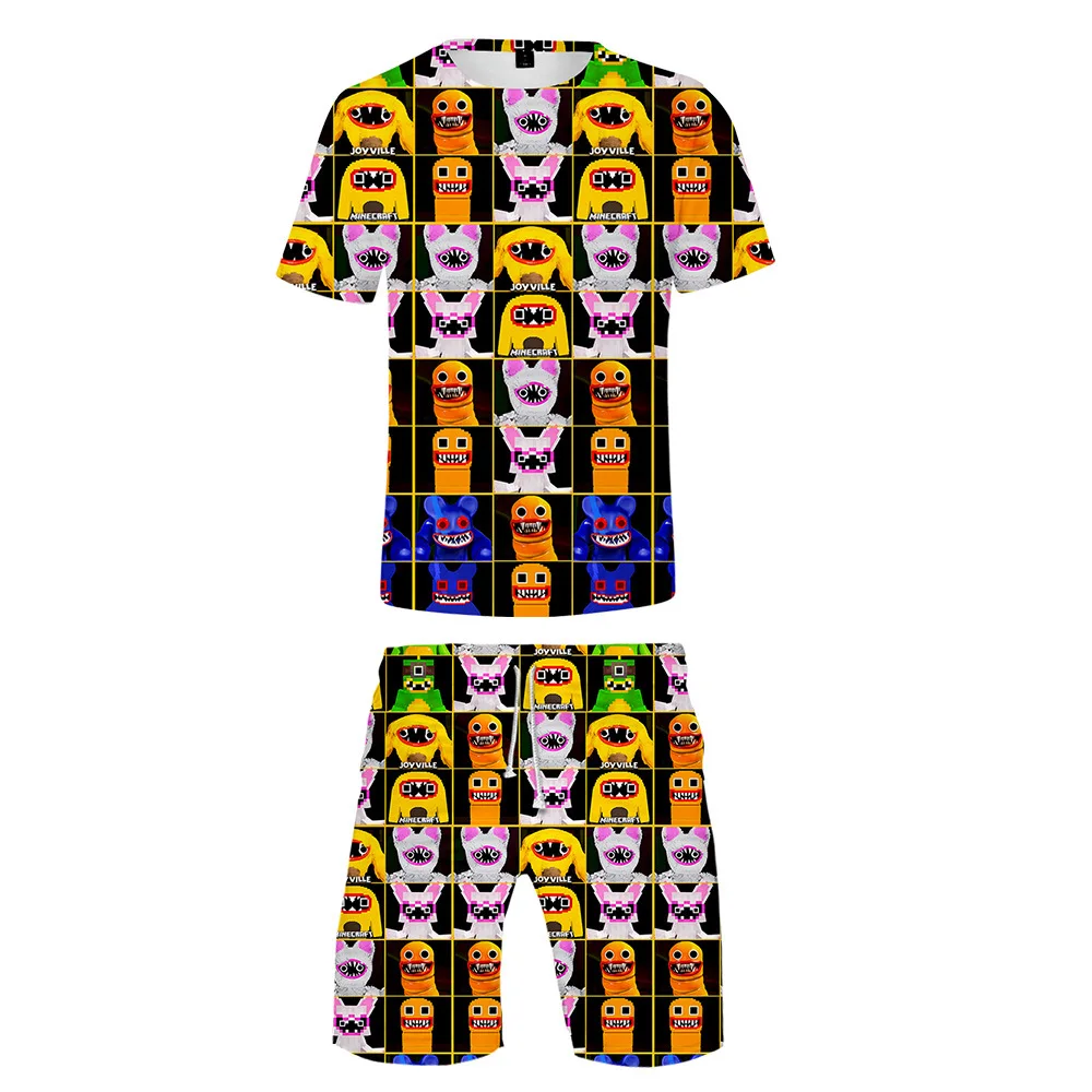 

Joyville Kids Boys T Shirts Anime Character Print Cosplay T Shirts shorts set Wooly Bully Graphic Undershirts