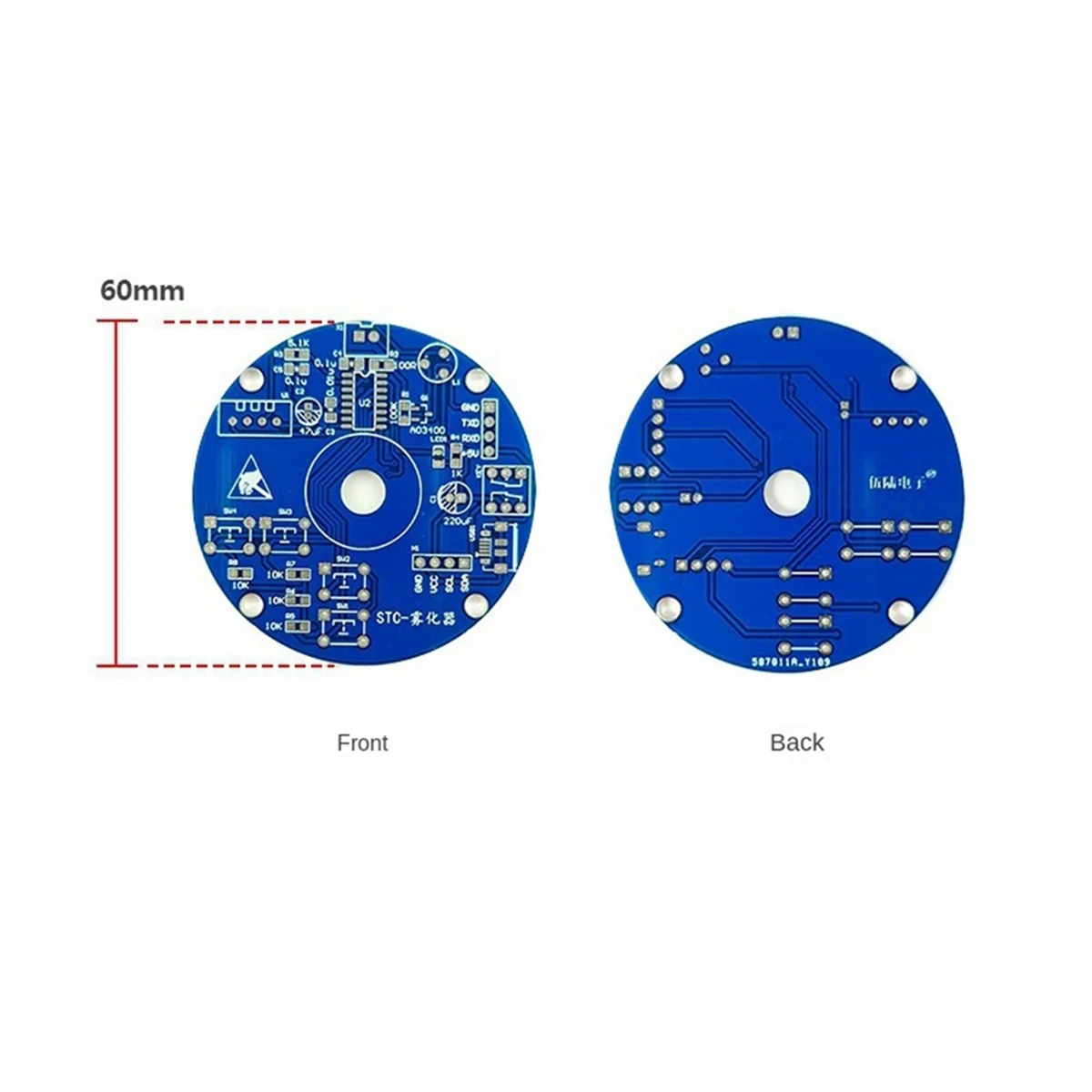 DIY 미스트 메이커 및 드라이버 키트 USB 가습기 회로 기판 STG 분무기 제어 가능 습도 타이밍 DIY 용접 부품 자스민