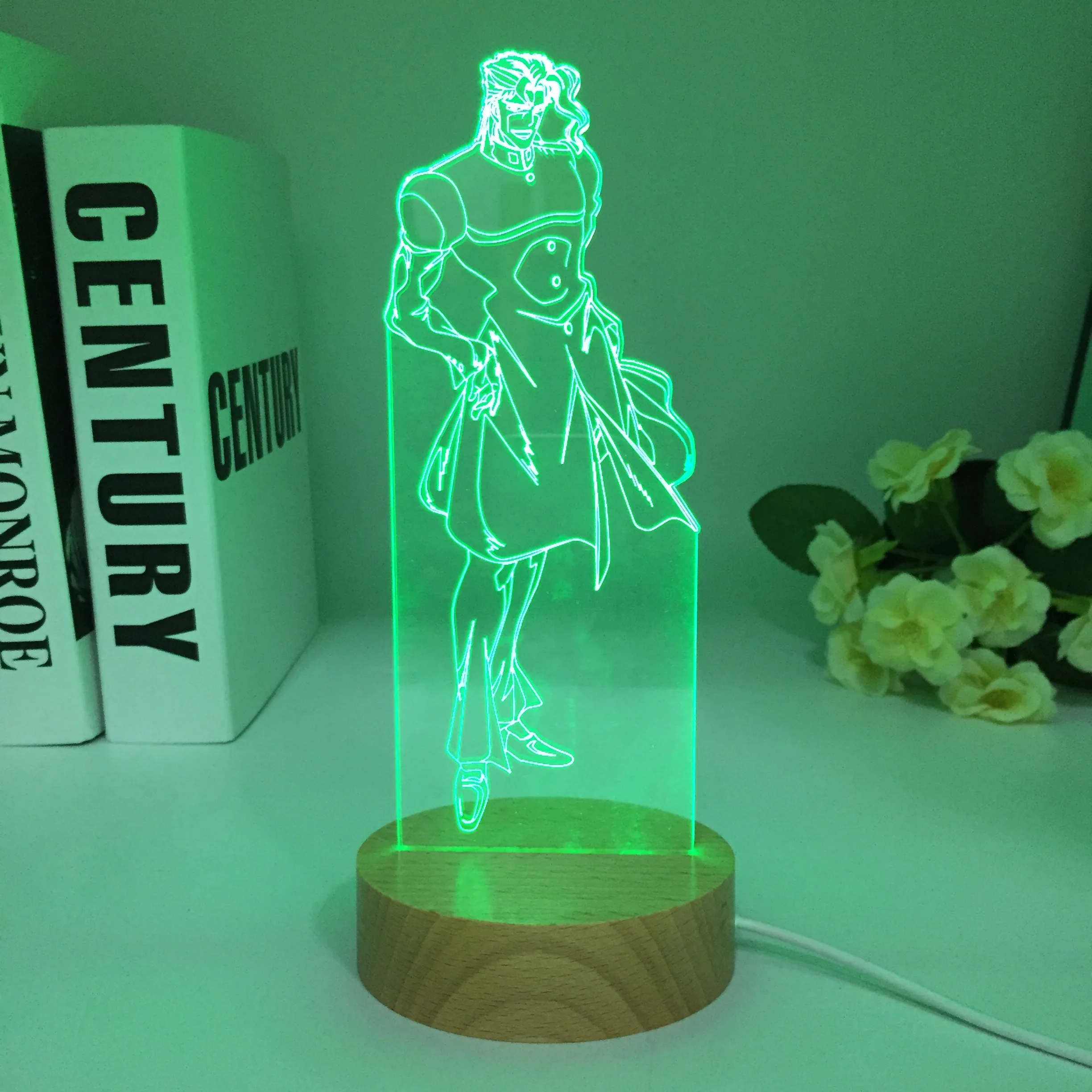 

Деревянная 3d-светодиодная Ночная лампа аниме для спальни, украшение для детей, подарок на день рождения, манга, дропшиппинг