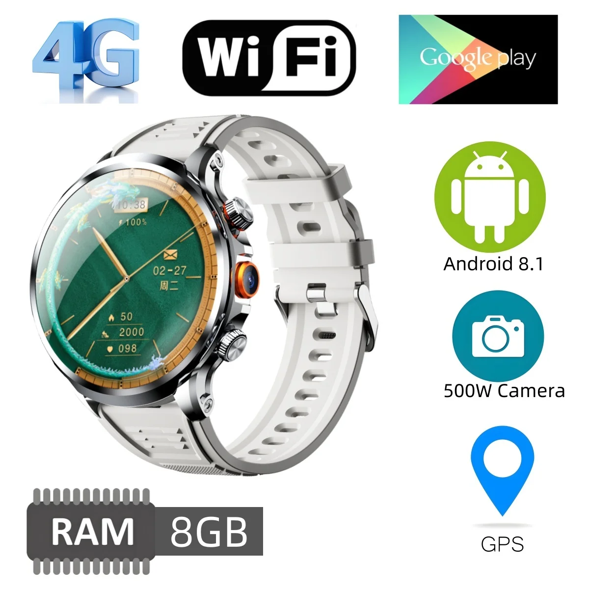 Game Google Play Watch NEW Watch H18 Smart Watch Inch 490*490 IPS