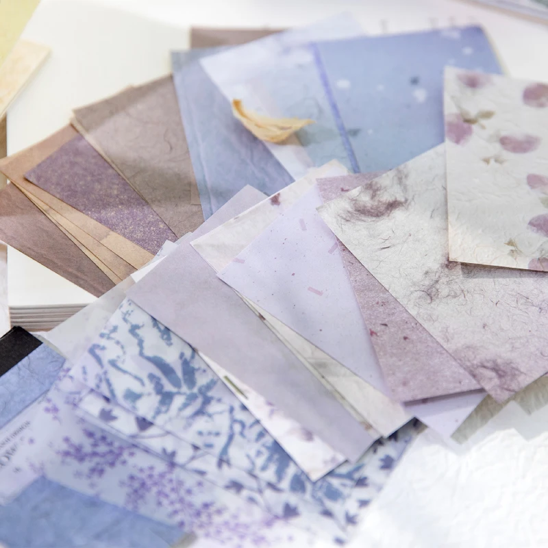 50 Sheets Vintage Material Paper Diary Album Creative DIY Junk Journal Collage Decor Scrapbook Stationery Craft Notes Supplies 2