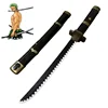 Cosplay He Tao Demon Roronoa Zoro 60cm Anime Bamboo Weapon Sword Role Play 24inch Model  Katana 5