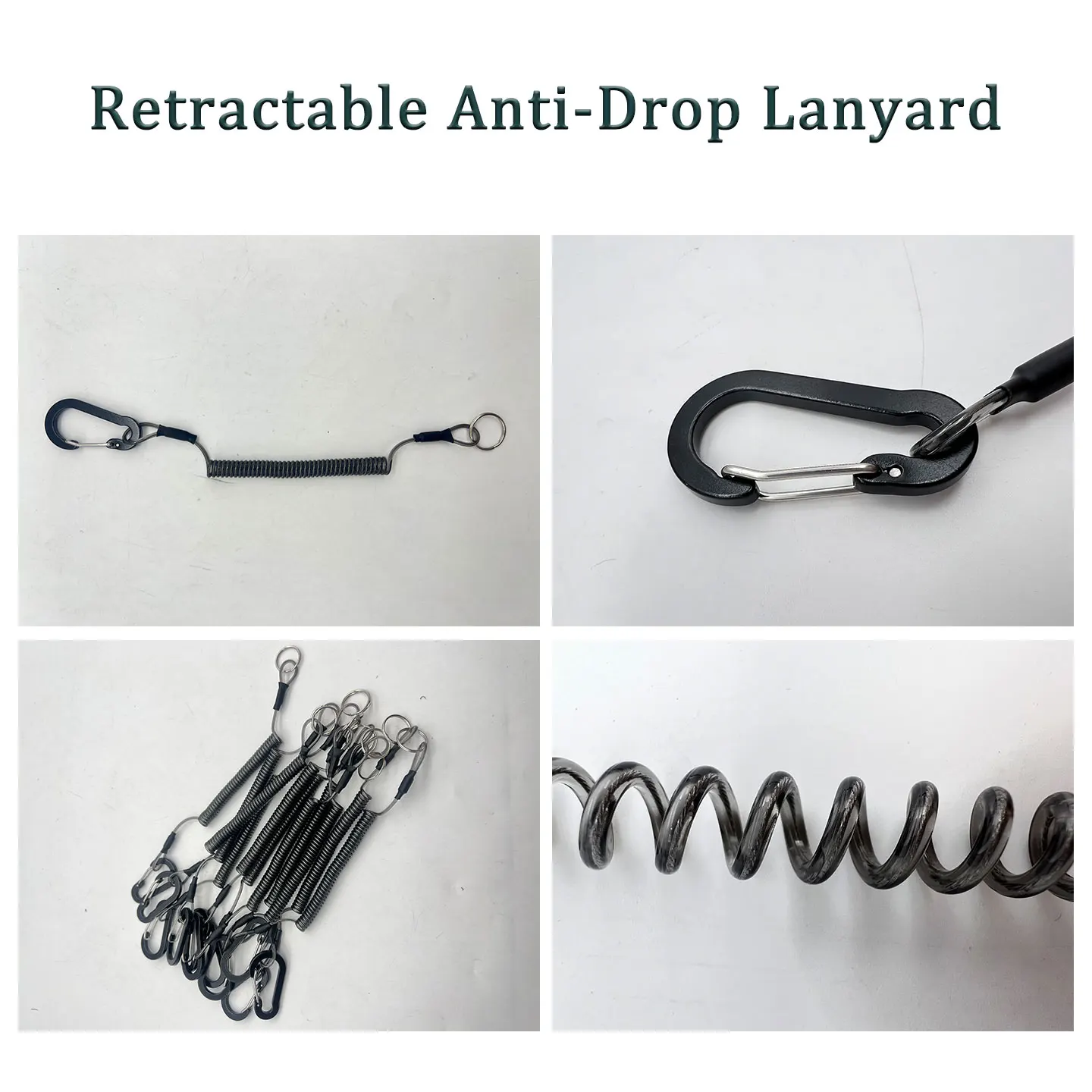 Durable Steel Core Retractable Anti-Loss Lanyard