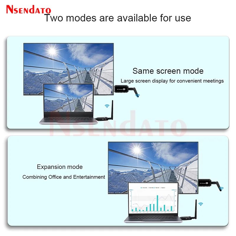 HDMI Wireless Extender 50M 1 to 4 Wirelees HDMI Video AudioTransmitter Receiver Share Screen Display TV Dongle Adapter for TV PC