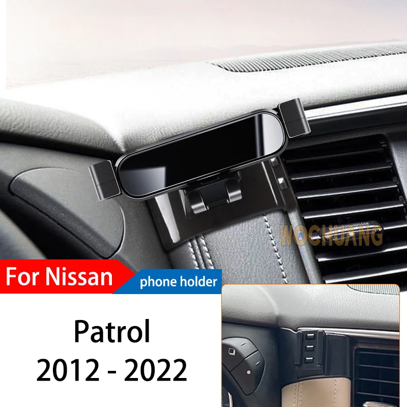 

Автомобильный держатель для телефона для Nissan патруль 2012-2022 GPS Специальный гравитационный навигатор Мобильный Кронштейн Поворот на 360 градусов крепление аксессуары