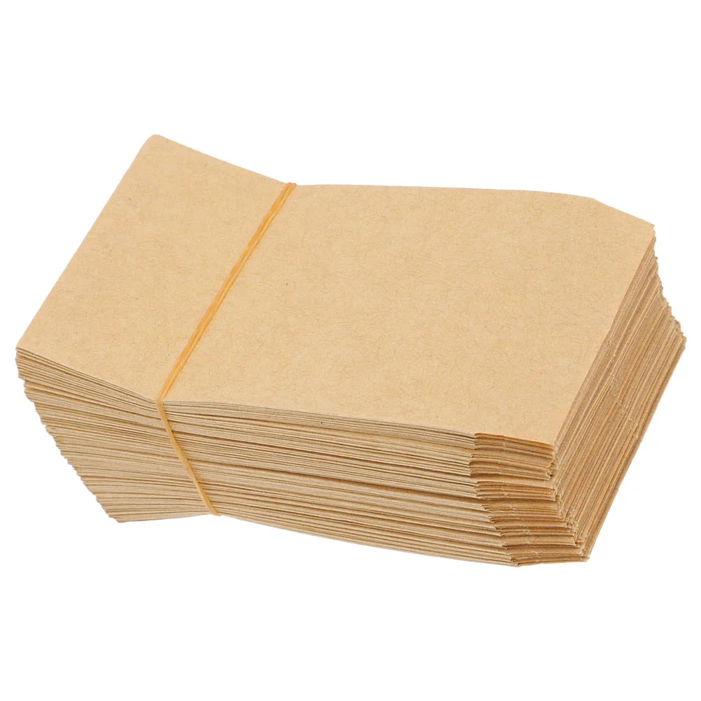 

100 Pcs Seed Bag Rice Storage for Corn Wheat Packaging Small Kraft Bags Garden Paper Flat Packing Pouch