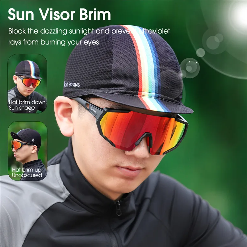 WEST BIKING Sports Cycling Cap Summer Men Women Breathable Wear Absorb Sweat Bike Hat Classic Bicycle Caps Cycling Equipment 3
