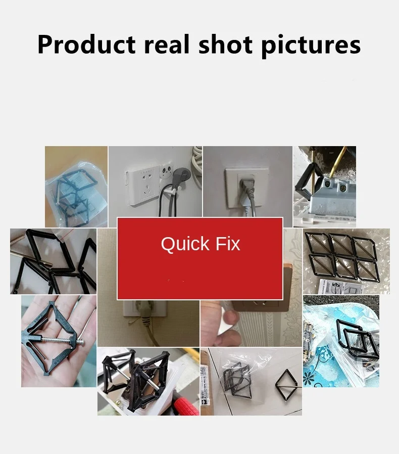 Description Picture 5 of item10PCS 86mm Cassette Repairer Dark Box Repair Screw Plug Switch Old Socket Boxes Replacement Fixed Wall Repair Box Support Rod