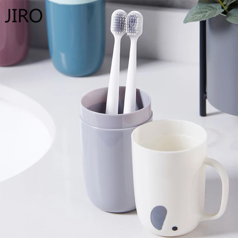 Toothbrush Toothpaste Holder Toiletries Storage Case Box Mouthwash Cup Portable For Travel Outdoor Camping Bathroom Accessories