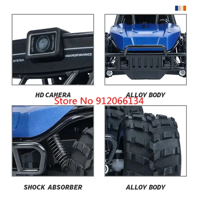 4K Camera Two-Way Voice Talkback WIFI FPV RC Car 2.4Ghz APP Gravity Control Shock Absorber High Speed Remote Control Car Truck 4