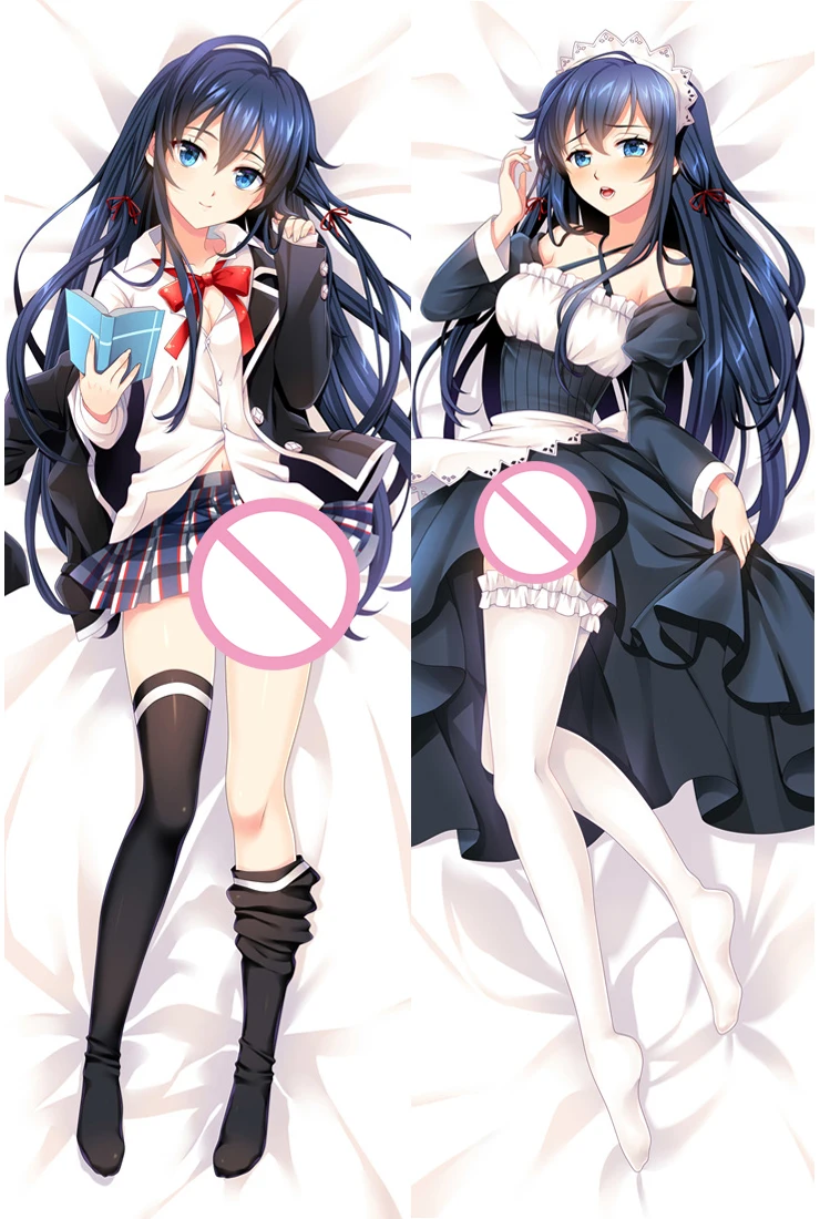 

2-сторонняя наволочка Dakimakura 59 дюймов с рисунком аниме, обнимающая подушка для тела, стильная мультяшная подушка для постельного белья