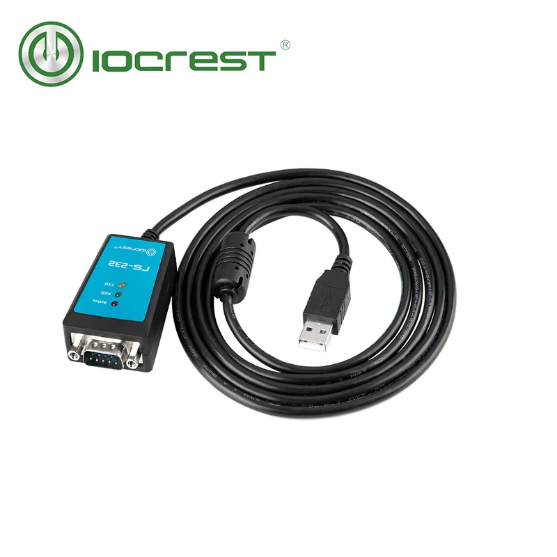 Iocrest Usb 2.0 ao Conversor de Cabo Serial do Porto de Db9 Rs232 com com com Luz do Diodo Emissor de Luz do Anel Magnético para Industral - Imagem 6