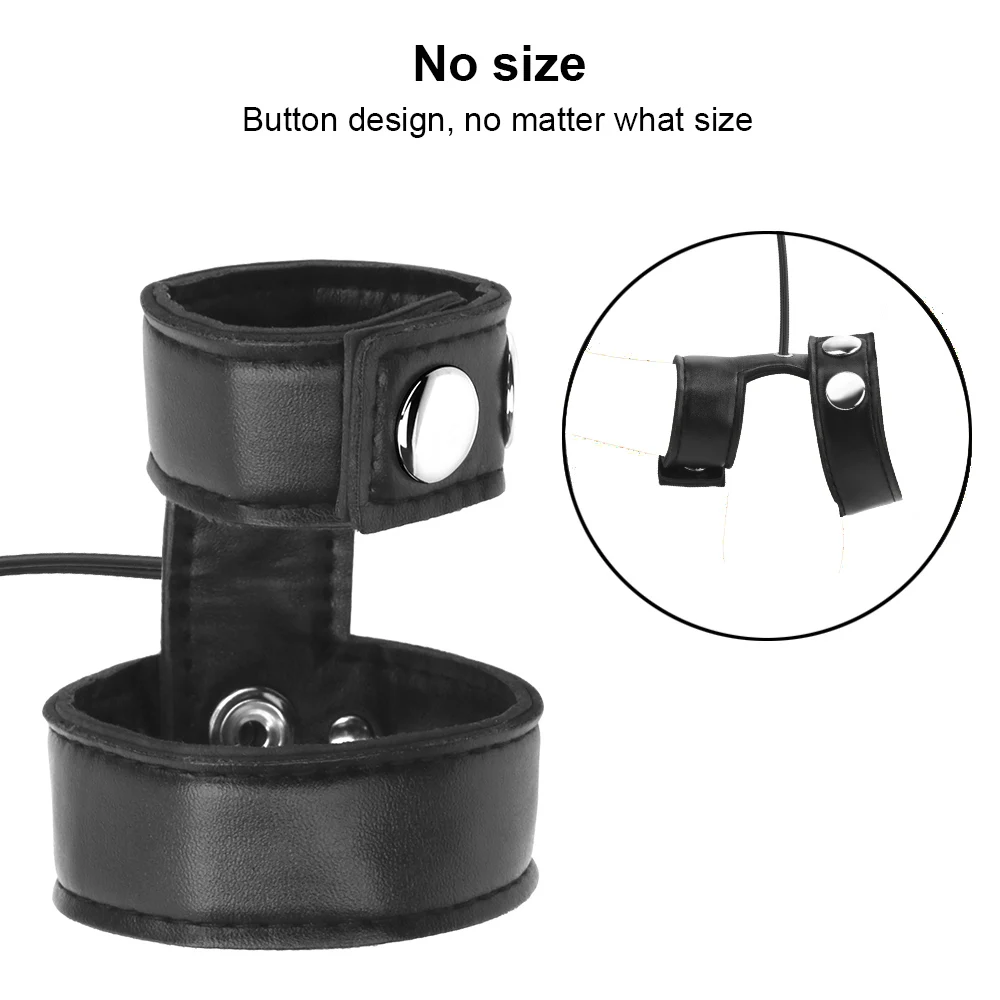 Electro Shock Penis Ring,E-stim Cock Cage,Penis Stimulation Cock Ring,Penis Extender Enlargement Ring,Sex Tool For Men Adult Toy — view 4