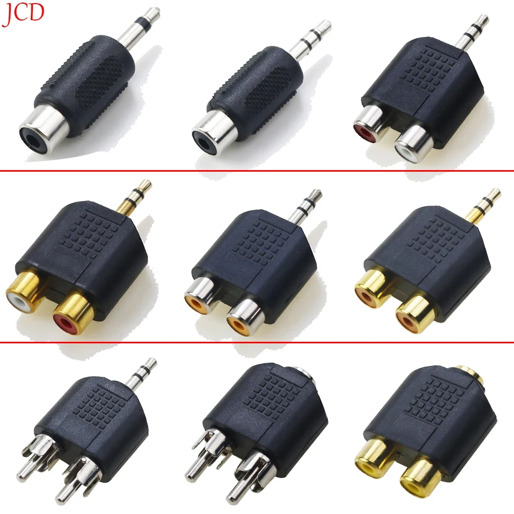 2PCSDualRCAMale/FemaletoRCA3.5mm6.35mm6.5mm1/8"1/4"monostereoadapterConnector-AliExpress