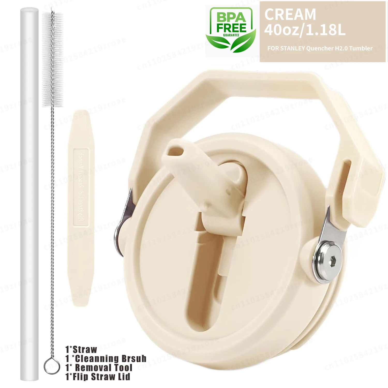 Leakproof Flip Straw With Brush & Removal Tool.
