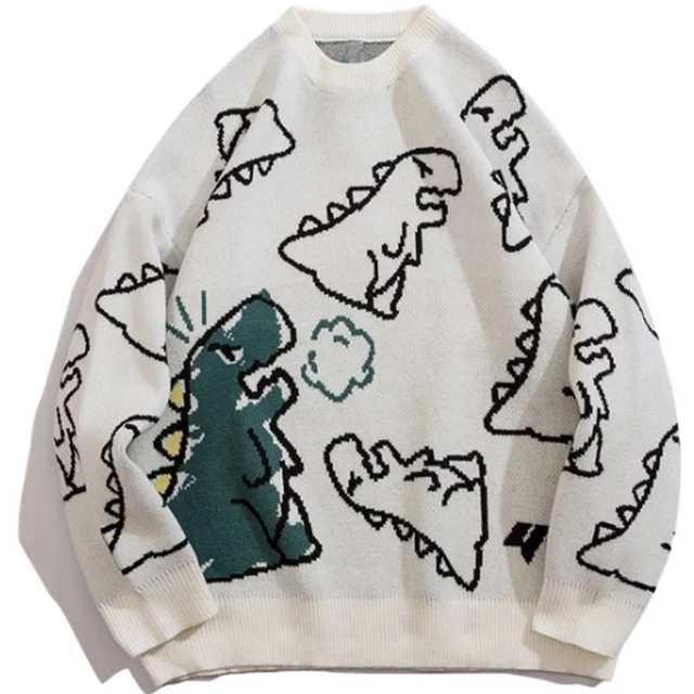 Dinosaur Print Pullover Sweater 3