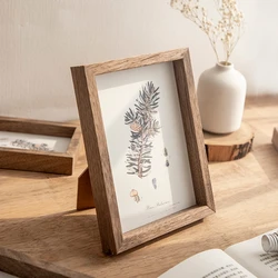 Elegant Wooden Photo Frame for Home and Office Decor, Wall Hanging or Table Display (S5)