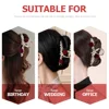 Hairpin Women's Pearl Gold Alloy Flower Shark Clip Grips Jaw Clips Claw for Thick 6