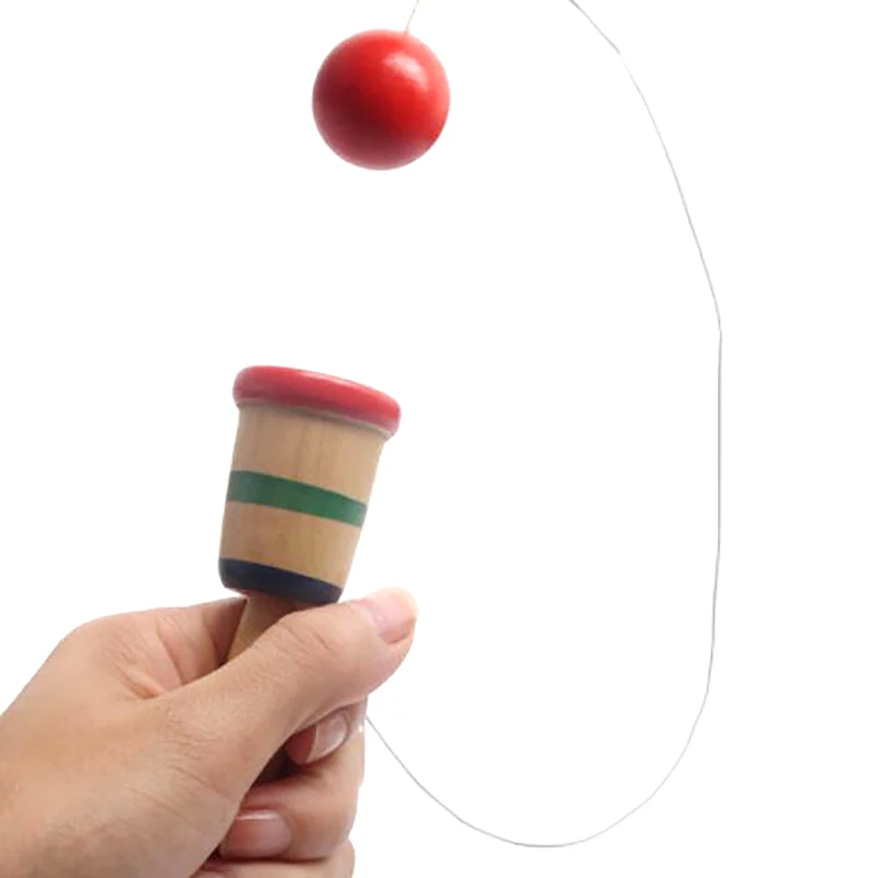 

1 шт., детская деревянная антистрессовая чашка-мяч