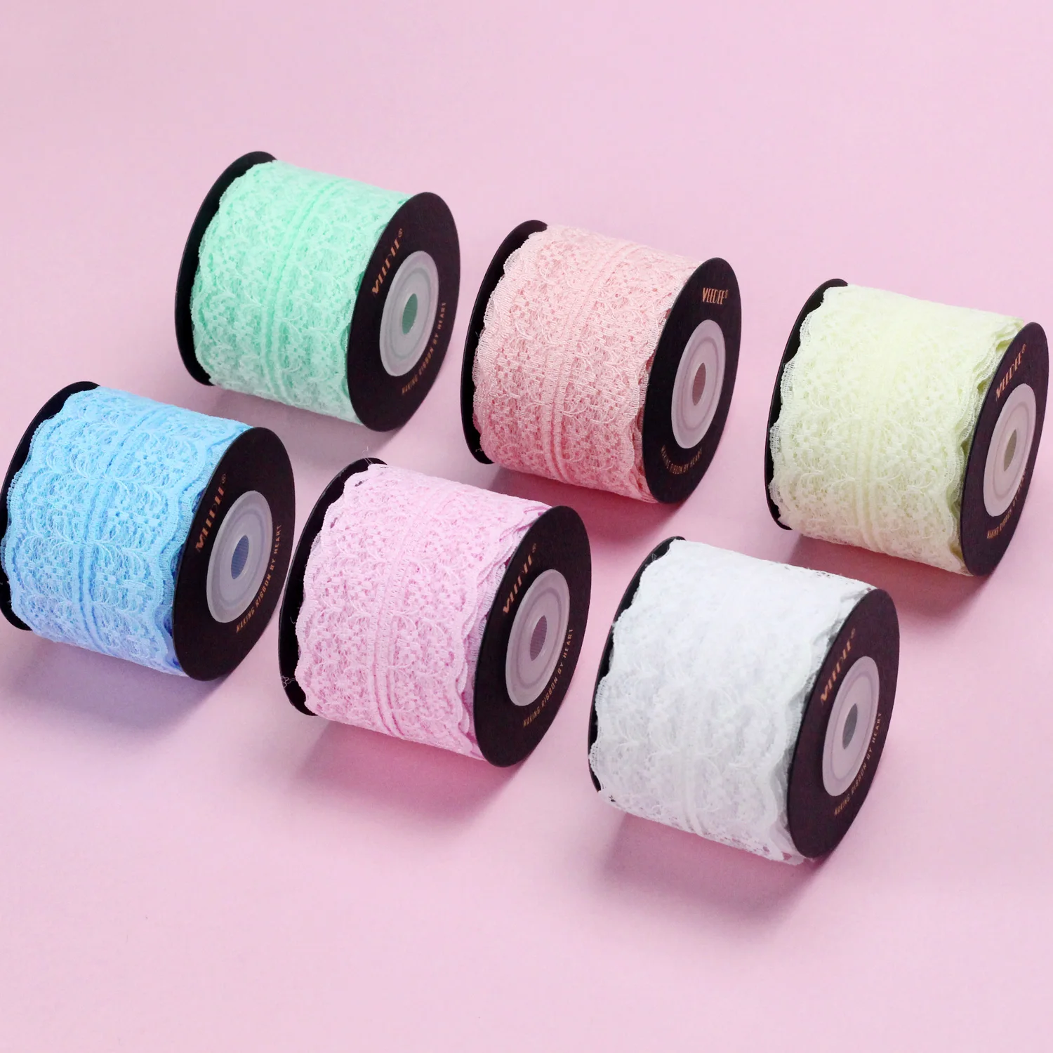 Ribbon Craft Embroidered Embroidered Edge Trim Ribbon Ribbon