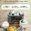 FF Flashfish QE02D Lifepo4 1008Wh Rechargeable Portable Power Station 1200W 315000mAh Solar Generator UPS AC Wireless Battery 3