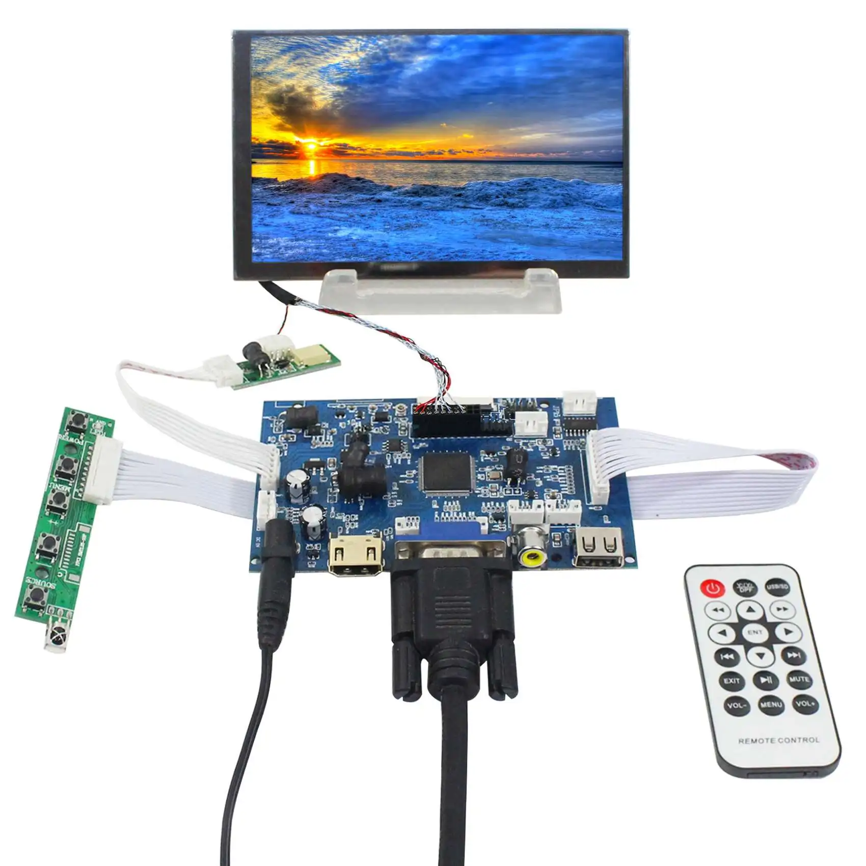 

5,6 дюймовый LTD056ET3A 1024X60 0 ЖК-экран VGA AV USB HDM I ЖК-экран Cotnroller Board
