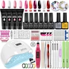 Manicure Set Poly Nail Gel Kit Professional Nail Set With Nail Lamp Acrylic Extension Gel Nail Polish All For Nail Gel Tools Kit 4