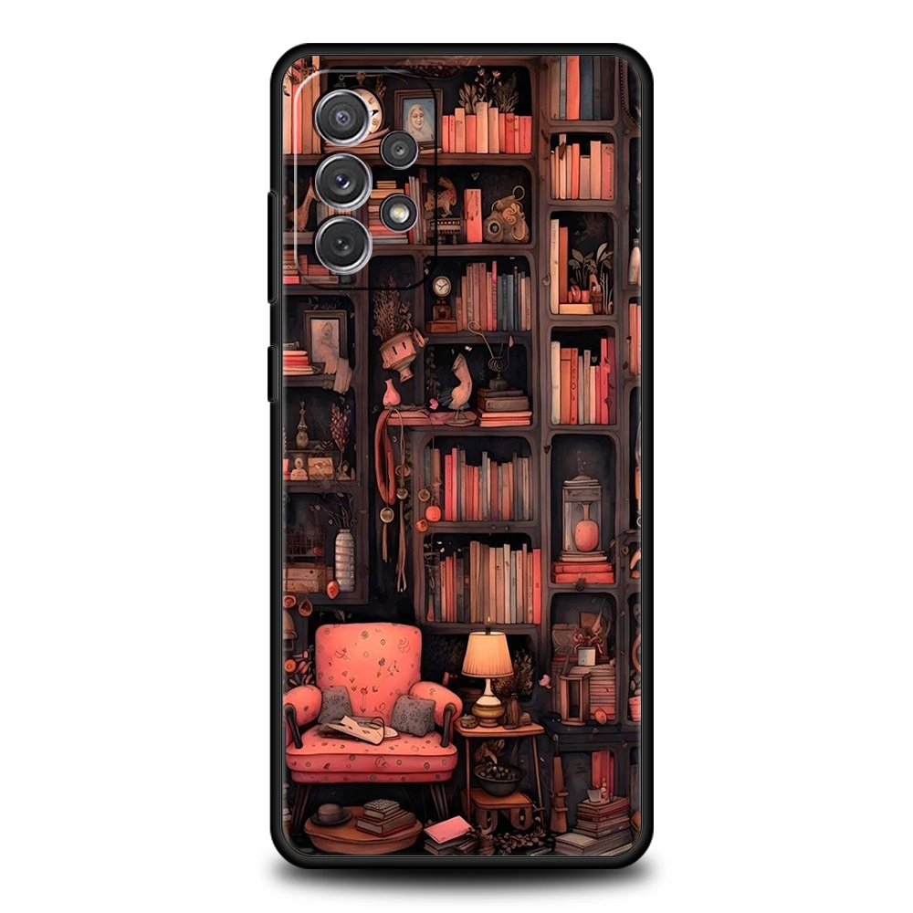 Read Books Illustration Silicone Phone Case