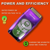 KULILANG R11F Purple Professional Oil Head Gradient Electric Hair Shaver Titanium Plated  knife net Hair Salon Trimmer 2