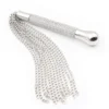 New Metal Alloy Chain Tassel Short Horse Riding Whip Crop Crystal Handle new 2022 2