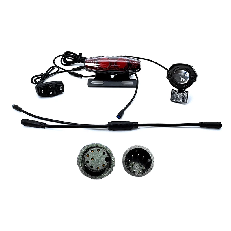 

24V 36V 48V 60V Bicycle Lights Set For BAFANG KUNTENG JULET Steering Brake Light