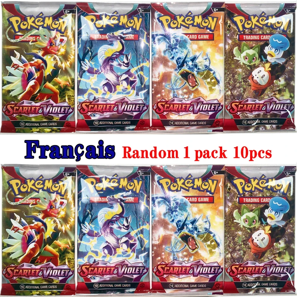 thumbnail image 1 of 9/10Pcs Français Cards Vmax GX Mega Evolutions Darkness Sword Shield Booster Gift Booster Battle Collection Card Toys, 1 of 5