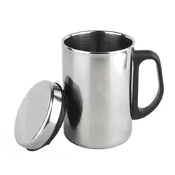 Stainless Steel Insulated Travel Mug and Water Bottle - 350/500ml - 500ml (Sliver)