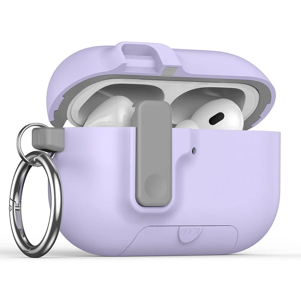 Luxury Shockproof Protective Earphone Case with Hook