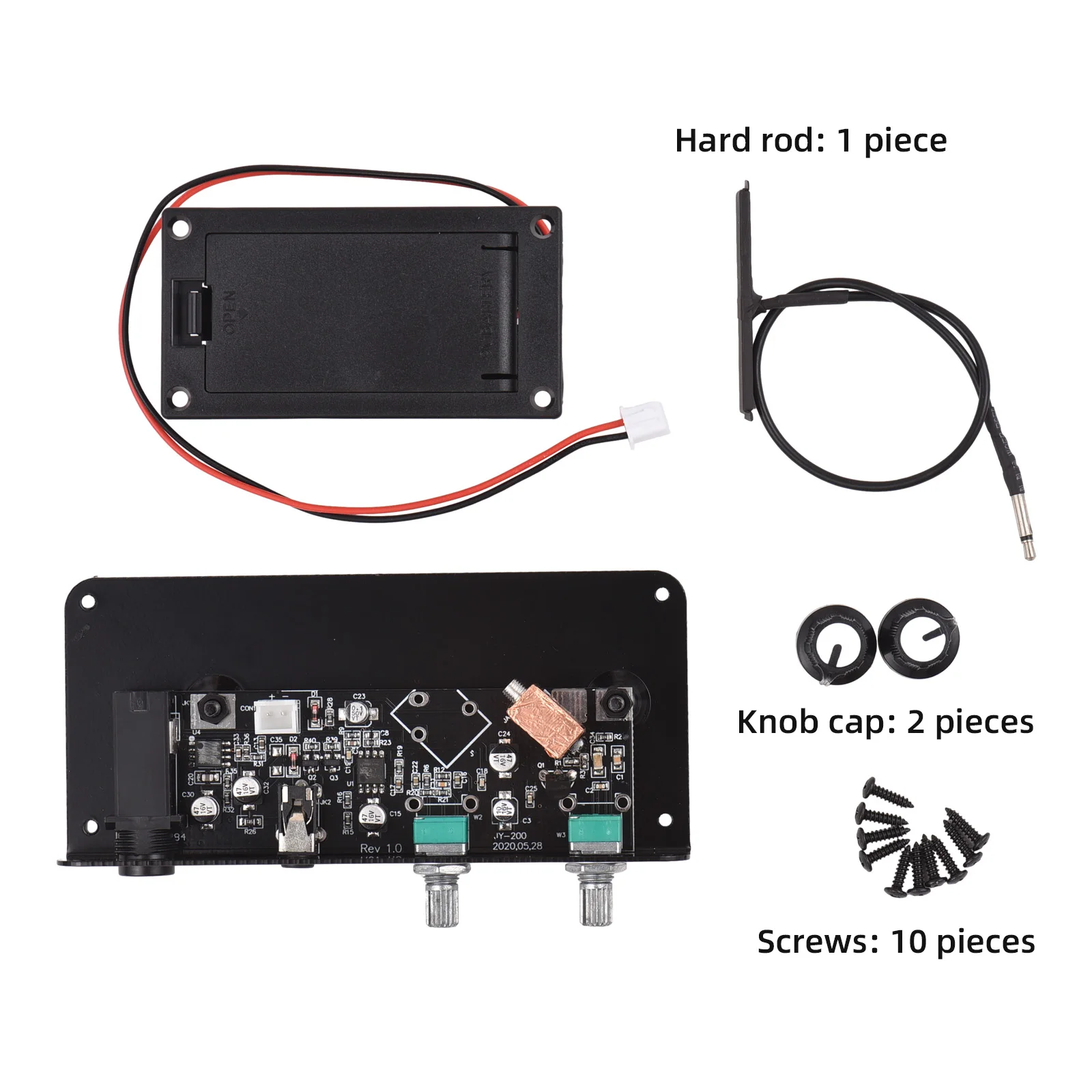 

Silent Pickup Violin Pickup EQ Balanced Sensing Piezo Equalizer Silent Preamp Pickup for Violin with Headphone Output