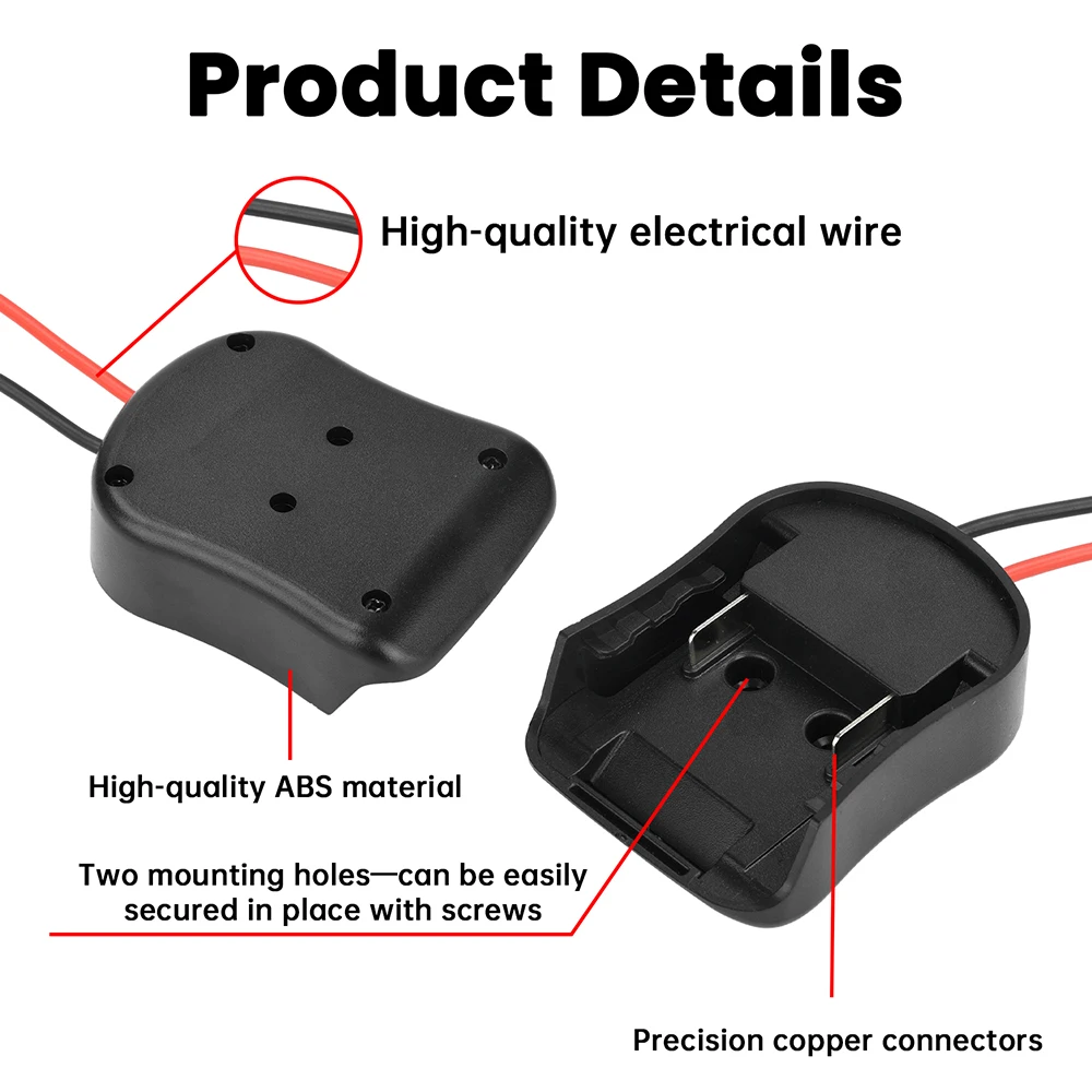 Makita용 DeWalt용 Milwaukee용 18V/20V 30A 퓨즈 점화기 점프 스타터 자동차 오토바이 리튬 배터리 비상 전원 공급 장치