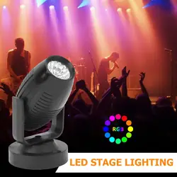 Rgb conduziu a fase spotlight 85 265v 360 graus ajustável ktv bar festa de casamento lâmpada ponto atmosfera feixe luzes néon noite lâmpada